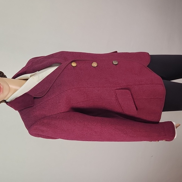 Joe Browns Purple Blazer with velvet collar, cuffs, and trim Size 10 NWT RARE - Picture 8 of 17